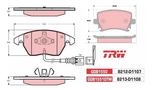Kit Balatas Trw Ibiza Fr Bocanegra Delanteras Y Traseras