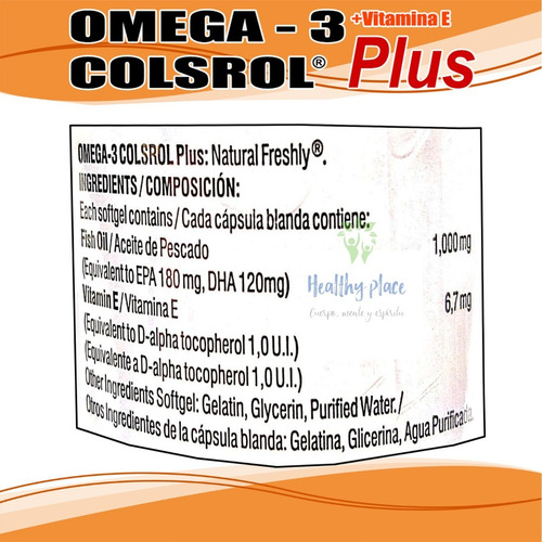 Imagen 4 de 6 de Oferta 2x1 Omega 3 Bpm Colsrol Plus - Unidad a $389