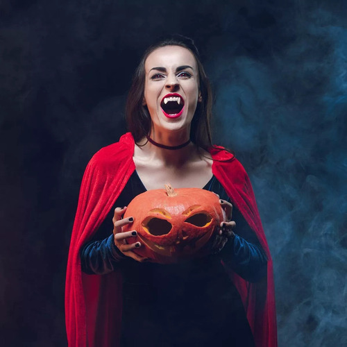 8 Pares Colmillos De Dientes De Vampiro Disfraces Halloween