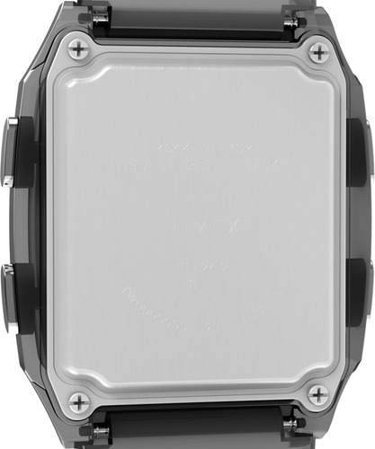 Relógio Timex Unissex Q Lca 35 Mm - Pulseira Cinza Com Mostr