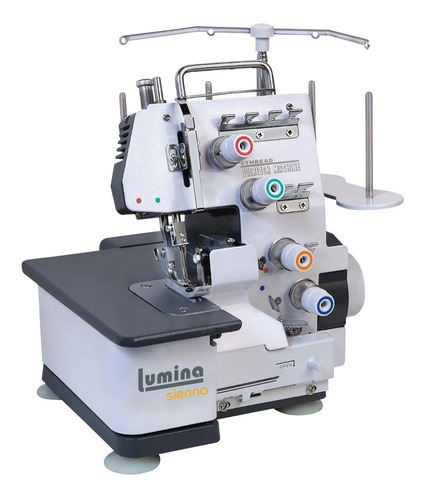 Imagen 4 de 4 de Máquina de coser semi industrial overlock Lumina Sienna portable gris 220V