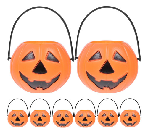 8 Cubos De Dulces De Halloween, Cubo De Calabaza Truco O Tra
