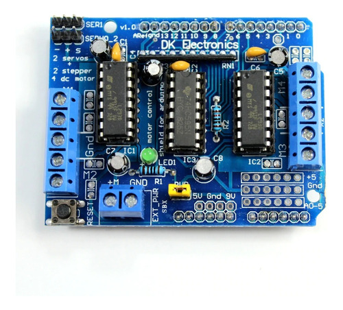 Megatronica Shield L293d Para Motores Y Servomotores Arduino