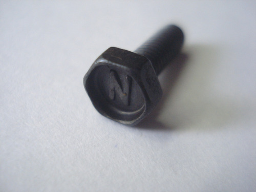 Tornillo 4 X 12  Mm Hexagonal Negro  Lote De 100