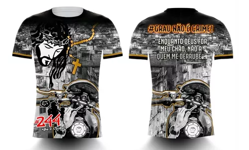 Camiseta Camisa Motos Grau 244 Não É Crime