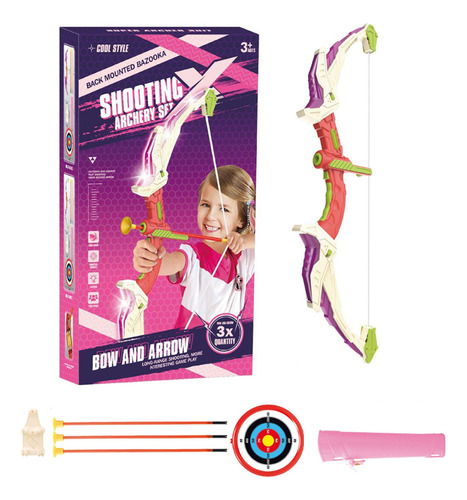 Set De Arco Y Flechas Para Niños Con 3 Flechas Con Ventosa,