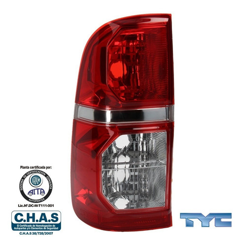 Imagen 2 de 10 de Faro Trasero Toyota Hilux 2012 2013 2014 2015 Tyc Izquierdo