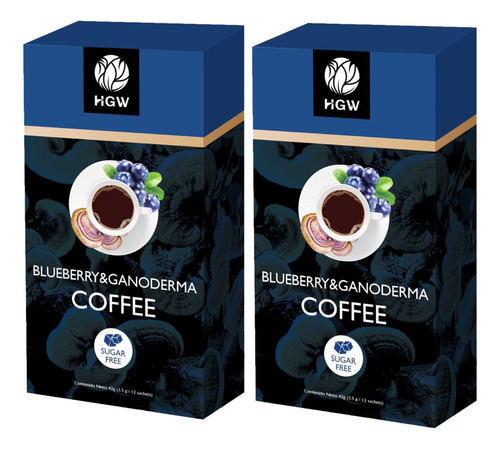  2 X Café Berry Gano Coffee- Antitumoral, Diabetes