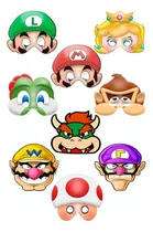 Comprar 30 Mascaras De Mario Luigi Peach Bowser Toad Yoshi Donkey