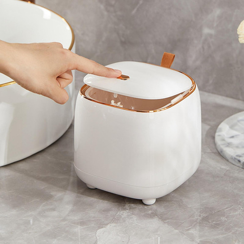 Mini Papelera De Escritorio Cubo De Basura Cubos De Blanco