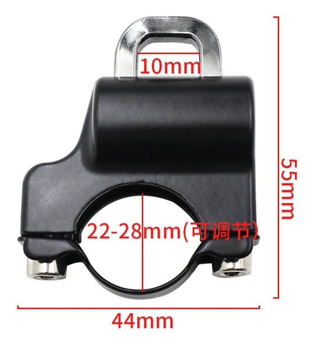 Aplicable A: Candado Antirrobo Para Casco De Motocicleta