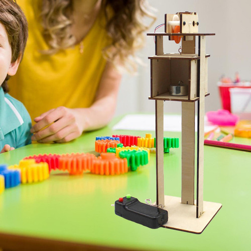 Diy Ascensor Juguete Elevador Eléctrico 100mmx100mmx280mm