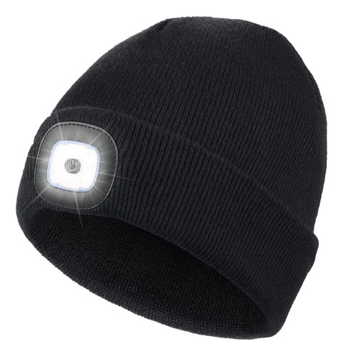 Gorro Led Unisex Con Luz, Recargable Usb, Sombrero Led De Pu