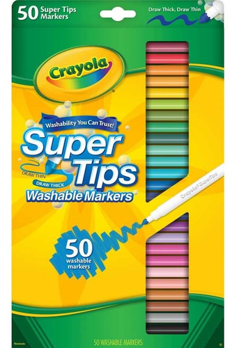 Crayola Super Tips 50 Unidades Nuevos Envio En El Dia¡¡¡¡