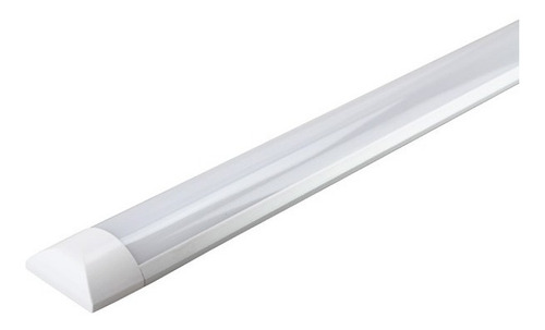 Luminária Tubular De Sobrepor Led Slim 18w Neutro 4000k 60cm Cor Branco 110V/220V