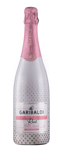 Espumante Sem Álcool Rose Ice Garibaldi 750ml Caixa Kit 4un