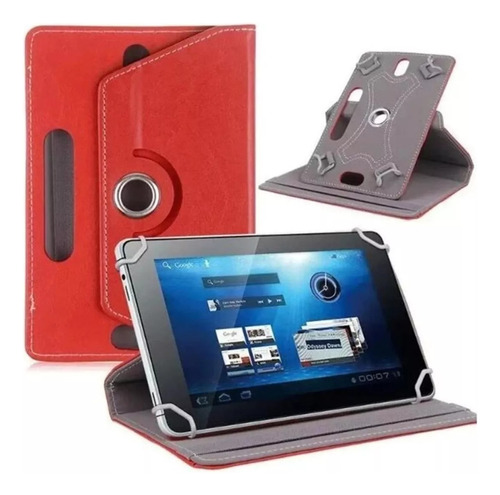 Funda Universal Tablet De 7 Pulgadas Giratoria Tacto Piel