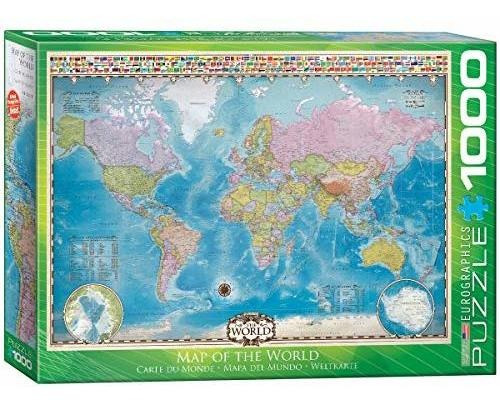 Eurographics Mapa Del Mundo Puzzle (1000 Piezas).