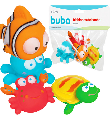 Bichinhos De Banho Animais Do Oceano Buba 09679