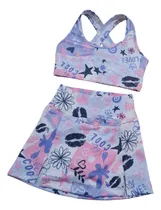 Comprar Conjunto Nenas, Niñas Short Pollera Y Tops
