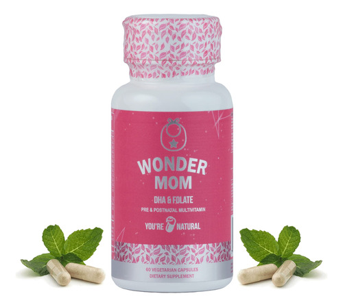 You're Natural Wonder Mom - Vitaminas Prenatales Con Folato,