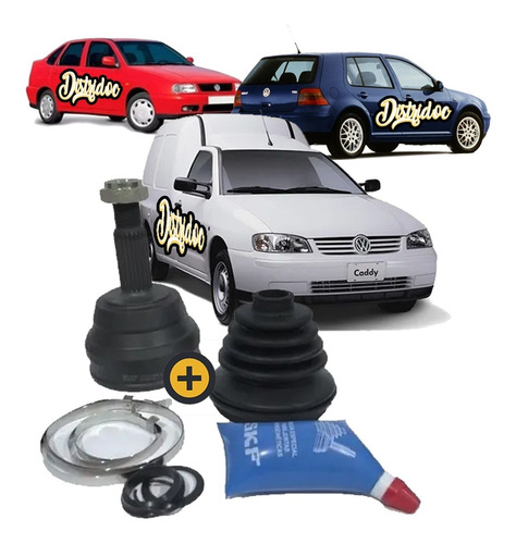 Kit Homocinetica + Fuelle Vw Golf Polo 1.6 Caddy 1.9 Diesel