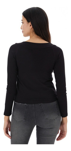 Remera Mangas 3/4 Escote Semi Cuadrado Maga Mujer Asterisco