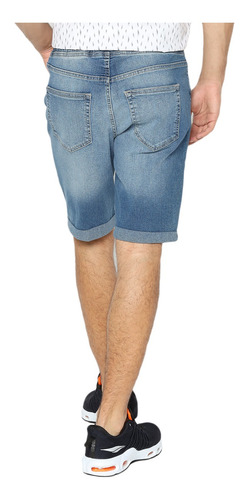 Imagen 2 de 4 de Bermuda De Mezclilla Strech Rewind Para Hombre