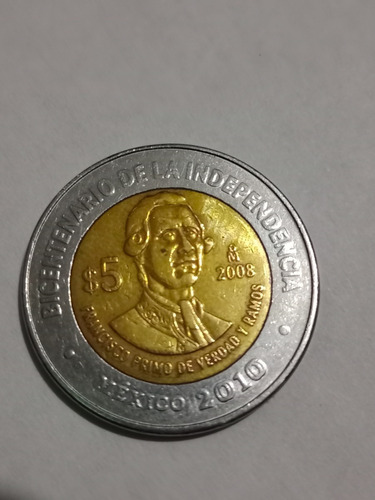 Moneda De $ 5 Primo De Verdad