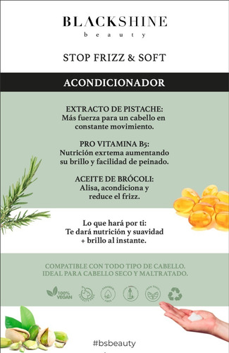Acondicionador Stop Friz & Suavidad Black Shine