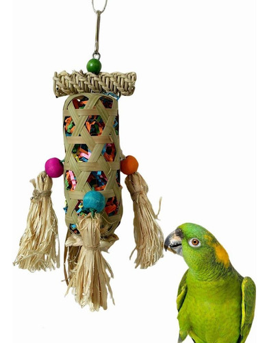 Juguete De Jaula Colgante Para Loros, Juguete Interactivo