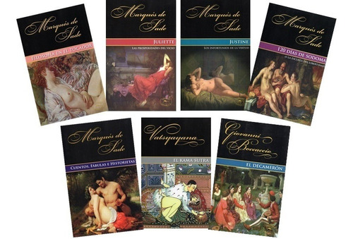 Marqués De Sade Y Otros Eros -pack Con 7 Libros De Erotismo-