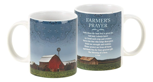 Farmers Prayer Blessings Of A Farm White Taza De Café De Cer