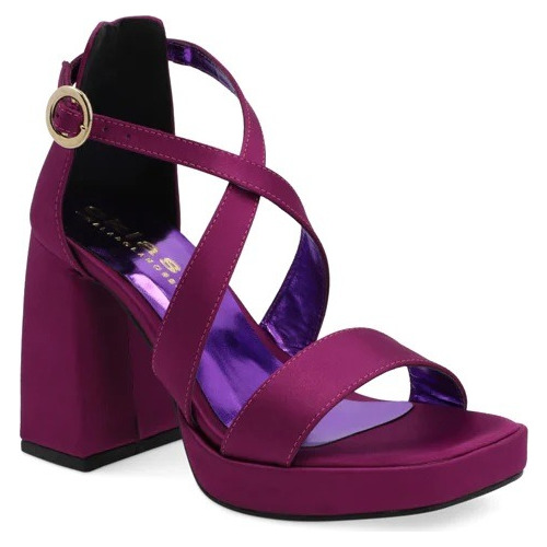 Sandalia Dama Tacón Morado 10 Cm 242-38