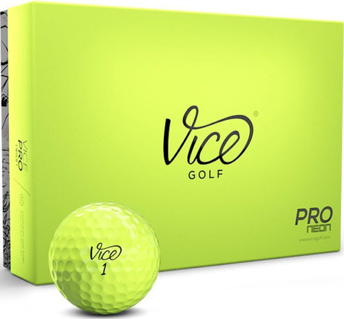 Pelotas De Golf Vice Pro Lima - Pack X 12