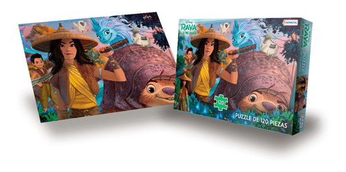 Imagen 2 de 3 de Puzzle De 120 Piezas Rompecabezas Disney Raya