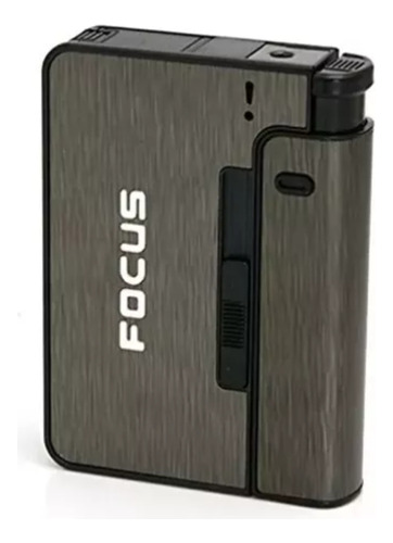 Cigarrera De Bolsillo Focus Jd-yh001: Estilo Y Portabilidad Gris