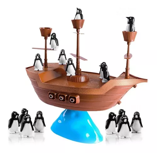 Joguinho de Mesa Navio Equilibrista Pinguim Pirata Barco em Promoção na  Americanas