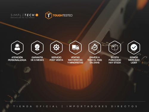 Imagen 3 de 3 de Cable Cargador Tipo C Carga Rapida 1.8m Toughtested