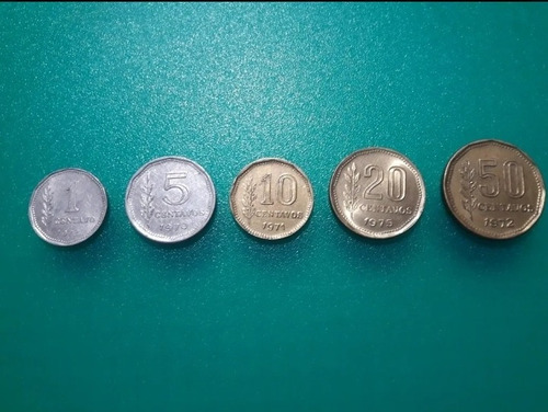 Serie De Monedas Entre 1970 Y 1976