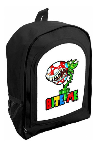 Mochila Infantil Negra Nene Nena Mario Bross R31