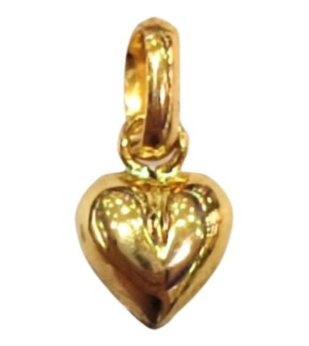 Dije De Corazón N°2 Oro 18k - Colgante 