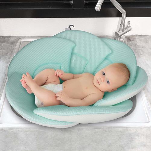 Almohada De Baño Para Bebé Orgánica, Esponja Konjac Inclu