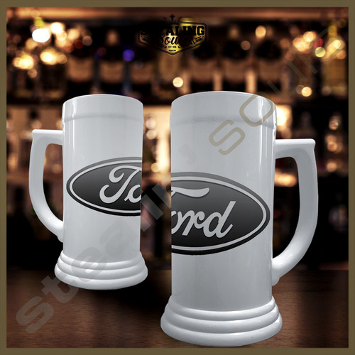 Chopp Plastico Cerveza | Ford #313 | Xr3 / Xr4 / V8 / Ghia / St / Rs / Futura / Sprint / Gt / Shelby / Birra / Mustang