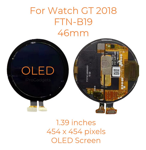 Tela Sensível Ao Toque Oled Para Huawei Watch Gt1 46 Mm