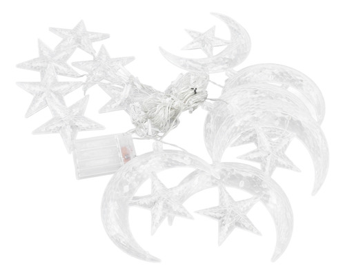 Cadena De Luces Con Forma De Estrella Y Luna, 3,3 Pulgadas,
