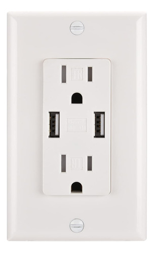 Heschen Cargador Usb De Pared, Puertos Usb De 3.1 A, Enchufe