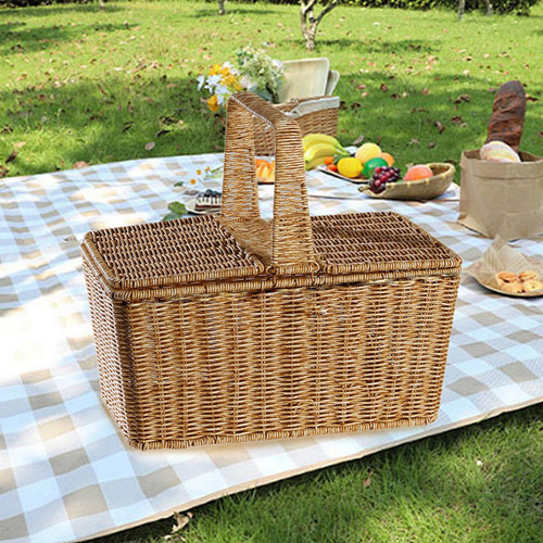 Pp Material Canasta De Picnic Con Mango Canasta De