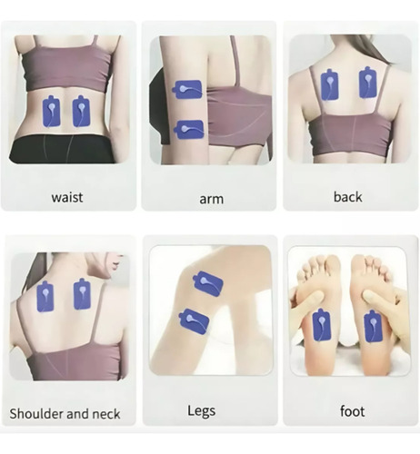 Electroestimulador Muscular Masajeador 8 Modos 15 Niveles