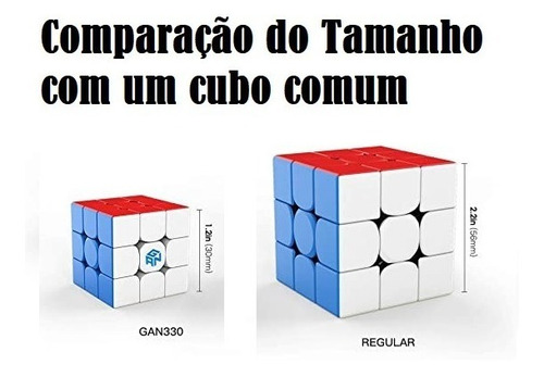 Imagem 4 de 5 de Cubo Mágico 3x3x3 Gan 330 Em Forma De Chaveiro Original